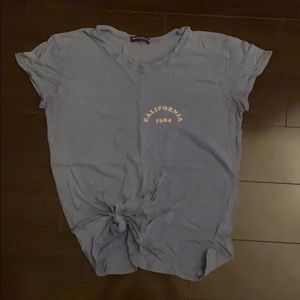 Brandy tied graphic top